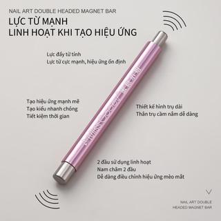Làm móng tay mới nâng cấp mắt mèo sơn móng tay thanh nam châm lớn bút đôi đầu dày đa chức năng nam châm làm móng tay