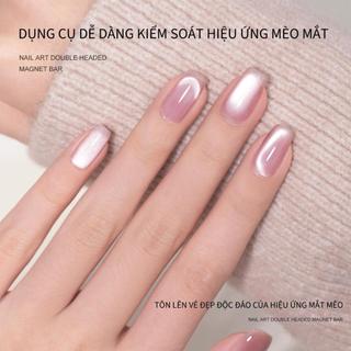 Làm móng tay mới nâng cấp mắt mèo sơn móng tay thanh nam châm lớn bút đôi đầu dày đa chức năng nam châm làm móng tay