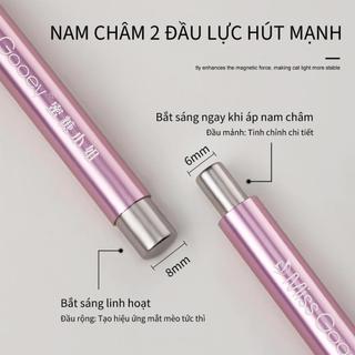 Làm móng tay mới nâng cấp mắt mèo sơn móng tay thanh nam châm lớn bút đôi đầu dày đa chức năng nam châm làm móng tay