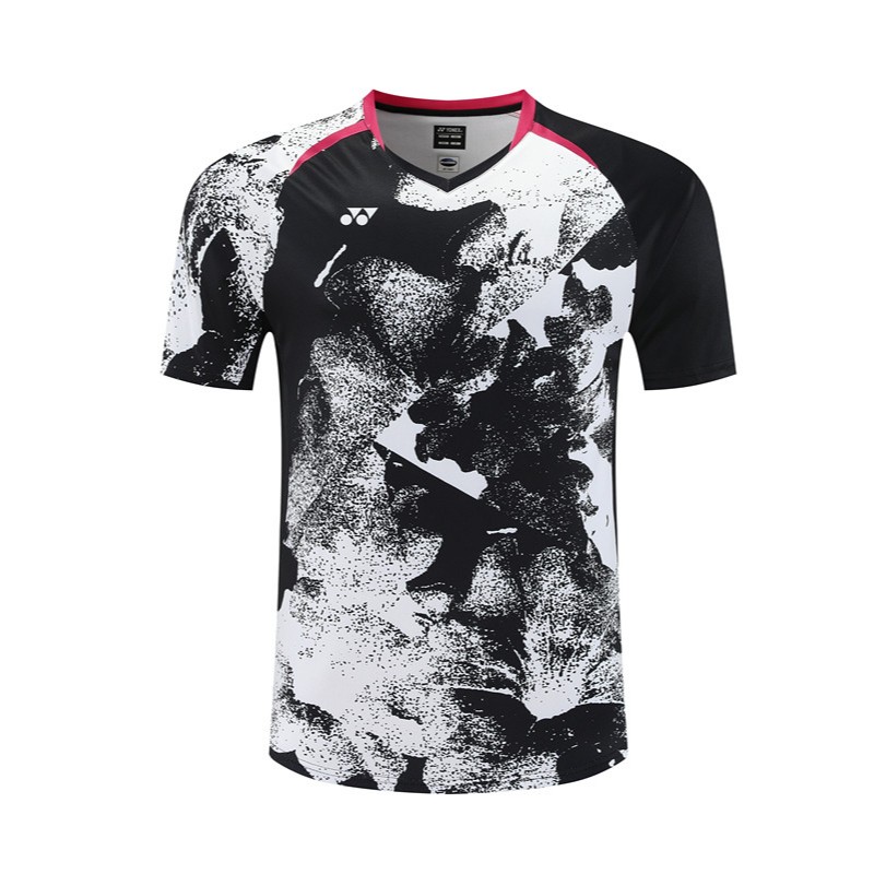Áo thi đấu khô nhanh YONEX tay ngắn, áo thun thoáng khí quần vợt nam nữ