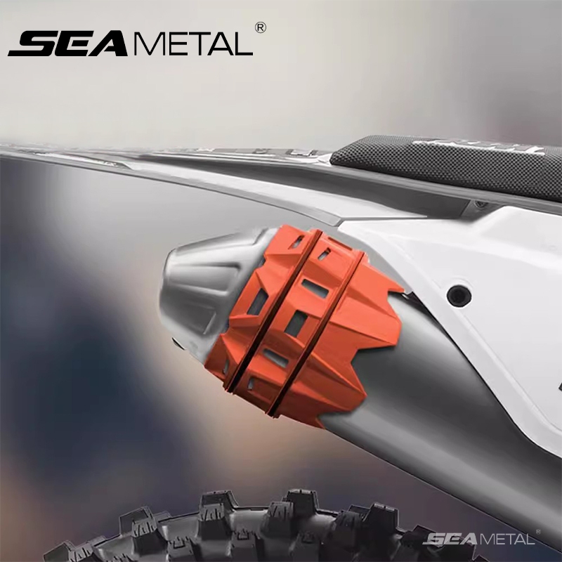 SEAMETAL Đa Năng Xe Máy Bảo Vệ Ống Xả Bao Giảm Thanh Bảo Vệ Cho Xe Máy Xe Máy Phụ Kiện
