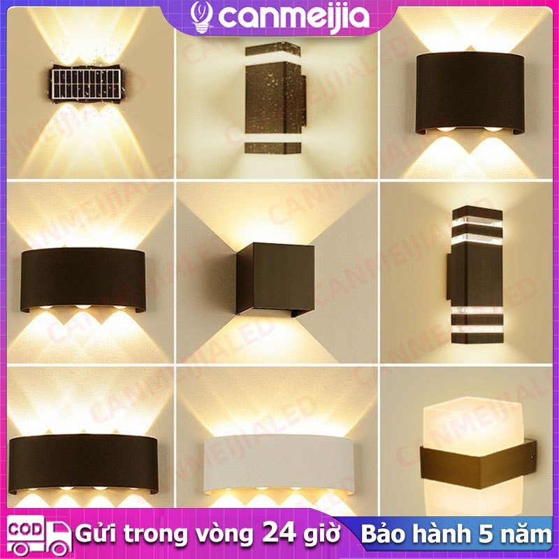 đèn treo tường trang trí phòng ngủ đèn tường ngoài trời 6W/8W/10W trang trí phòng ban công đèn cầu thang sân vườn