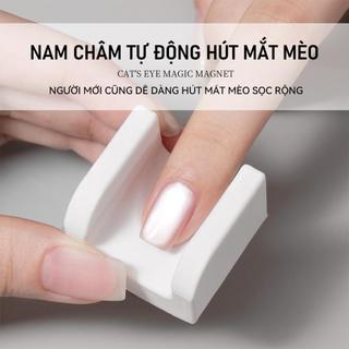 Người mới làm móng tay nghệ thuật tự động thiết bị hút mắt mèo với tiệm làm móng đa chức năng và siêu mạnh ánh sáng rộng nam châm mắt mèo Pháp