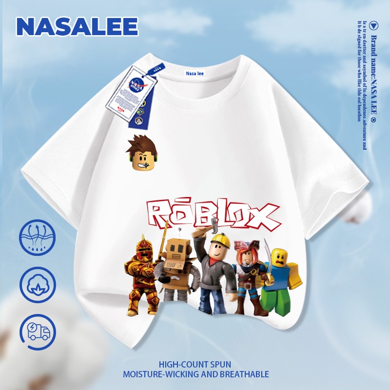 [Giao hàng trong ngày] Quần short trẻ em màu đen NASA, dễ phối đồ mùa hè với họa tiết Minecraft, chất liệu thoáng khí thoải mái cho bé trai và bé gái