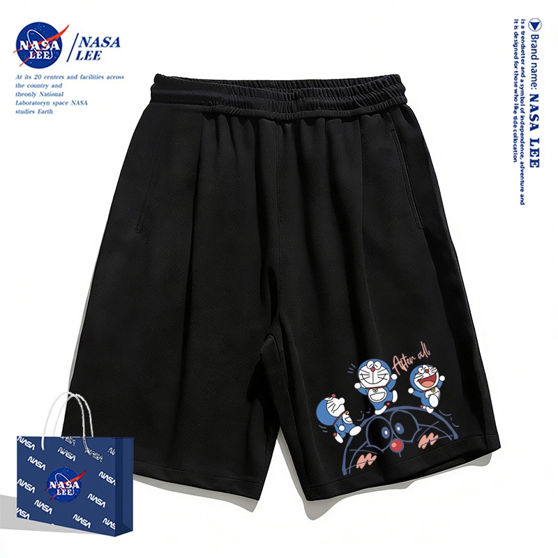 [Giao hàng trong ngày] Quần short trắng trẻ em thương hiệu NASA - Mẫu mới 2026 phong cách mùa hè với họa tiết Doraemon dành cho bé trai và bé gái