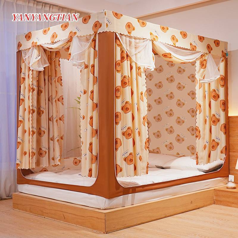 YANYANGTIAN cung điện màn chống muỗi 1m5/1m8 Lắp đặt không cần khoan