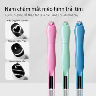Làm Móng Tay Tình Yêu Rắn Mèo Mắt Nam Châm Hình Trái Tim Hạt Thủy Tinh Họa Tiết Rắn Chắc Chắn Có Thể Tháo Rời Làm Móng Tay Đặc Biệt Nam Châm Dụng Cụ