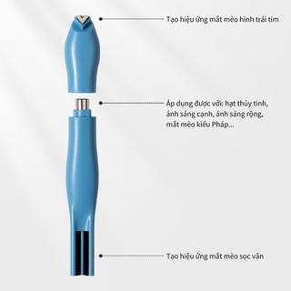 Làm Móng Tay Tình Yêu Rắn Mèo Mắt Nam Châm Hình Trái Tim Hạt Thủy Tinh Họa Tiết Rắn Chắc Chắn Có Thể Tháo Rời Làm Móng Tay Đặc Biệt Nam Châm Dụng Cụ