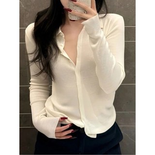 Ve Áo Len Đơn Lông Dệt Kim Cardigan Nữ Đầu Xuân Phong Cách Mới Thường Ngày Đơn Giản Dài Tay Top Nữ