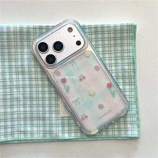 Ốp điện thoại iPhone 17 Pro max 16 Pro max Tulip Rabbit họa tiết TPU materia IMD