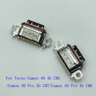 10-50 Cái Cắm Usb Kết Nối Cho Tecno Camon40 4G CM7 CM6 CM5 Camon 40 Pro 5G Dock Sạc Cổng Sạc Liên Lạc Jack Loại C