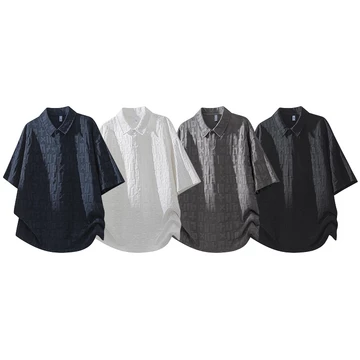 áo phông nam big size 100kg Áo Bigsize M-8XL Size Lớn Ba Chiều Jacquard Ice Silk Cảm Giác Thoáng Mát Hấp Thụ Độ Ẩm Mồ Hôi Áo polo Nam áo thun áo phông nam japanese style Áo Polo Form Rộng