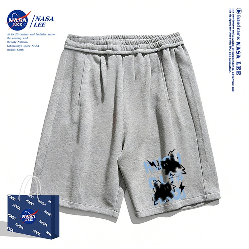 [Giao hàng trong ngày] Quần short thường ngày màu đen dành cho trẻ em NASA Họa tiết mèo Lightning mùa hè Bé trai bé gái Đáy thoáng khí thoải mái