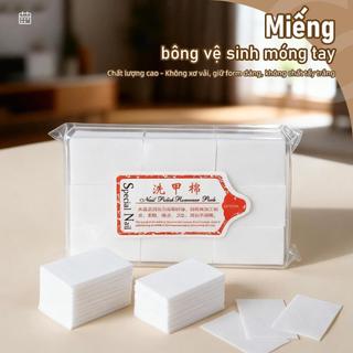 Dụng cụ làm sạch móng nghệ thuật: tấm lau móng không xơ, khăn lau mềm/cứng, hỗ trợ loại bỏ keo tẩy móng