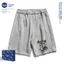 Thương hiệu nổi tiếng của NASA Quần short thông thường màu đen thời trang mùa hè Tai nghe Mỹ in đáy bé trai bé gái