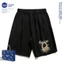 Thương hiệu nổi tiếng của NASA Quần short thông thường màu đen thời trang mùa hè Tai nghe Mỹ in đáy bé trai bé gái