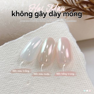 Miss Gooey Mới hai tông màu bột pha lê có độ bóng cao trang trí móng tay làm sáng tông màu da siêu sáng cực quang gương bột