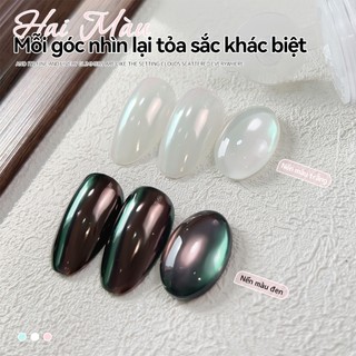 Miss Gooey Mới hai tông màu bột pha lê có độ bóng cao trang trí móng tay làm sáng tông màu da siêu sáng cực quang gương bột