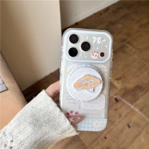 IPhone 17 Pro max 16 Pro max Nơ và Sọc Họa tiết bánh dâu tây TPU materia IMD xử lý Vỏ điện thoại