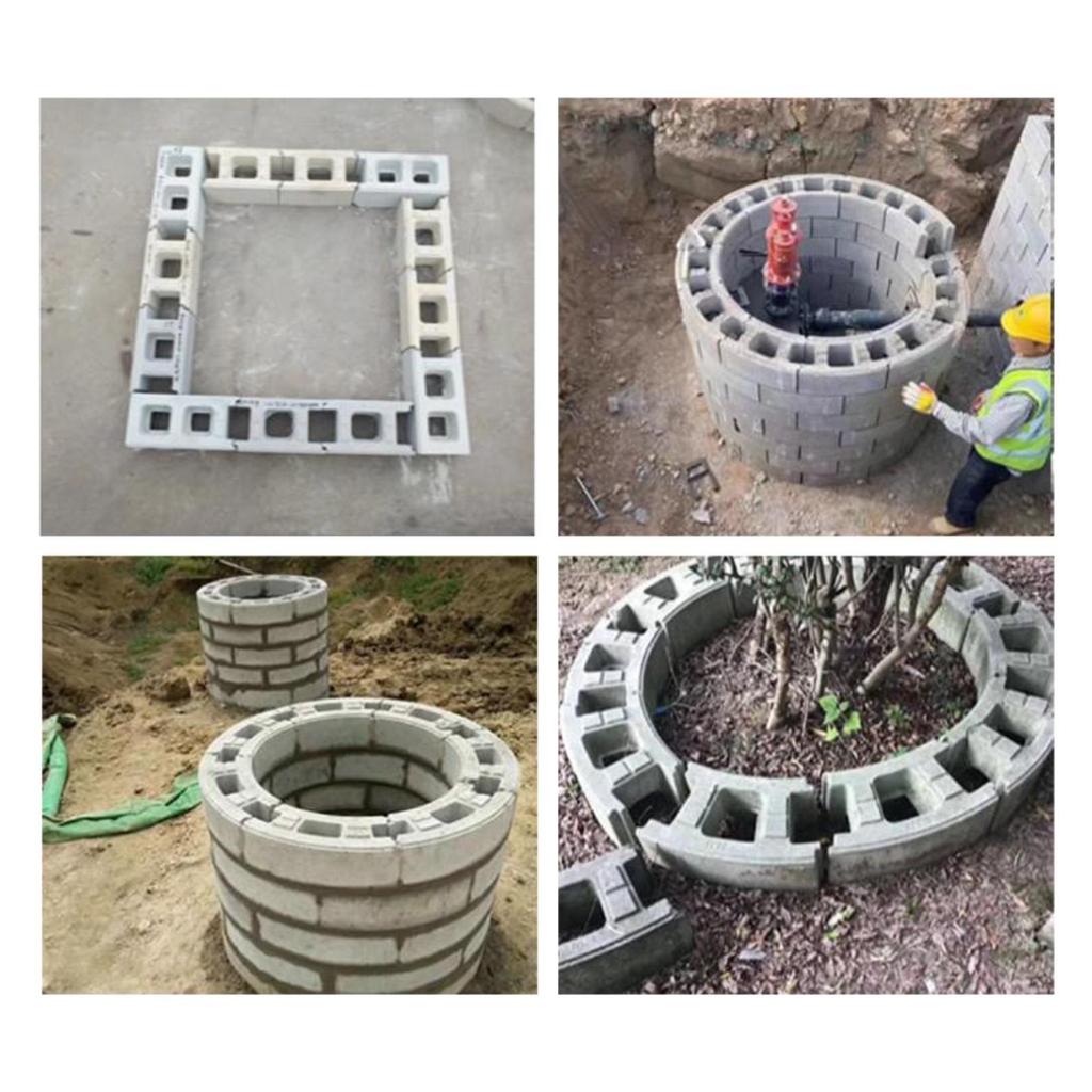Jfory Chà Khuôn Đất Tròn Gạch Bê Tông DIY Path Maker Nhựa ABS Khuôn Tái Sử Dụng Để Trang Trí Sân Vườn
