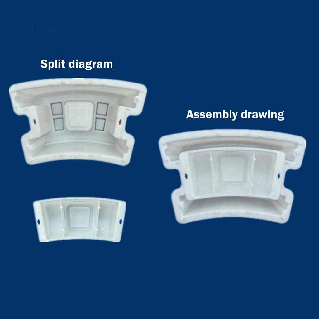 Khuôn gạch khối bê tông tròn Miulika ABS có thể tái sử dụng DIY Well Maker cho các dự án xi măng sân vườn