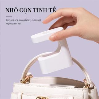 Đèn trị liệu ánh sáng làm móng tay Mini có pin lưu trữ nhỏ nhanh khô sơn móng tay keo nướng đèn không có đèn làm móng tay màu đen