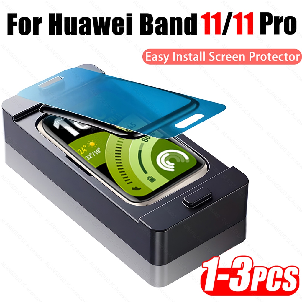 Huawei Band 11 Pro 10 9 8 Miếng Dán Bảo Vệ Màn Hình Dễ Dàng Lắp Đặt Phim 3D Cho Huawei Honor Smart Band 11Pro 9 7 8 Miếng Dán Bảo Vệ Chống Trầy Xước Phụ Kiện Không Kính