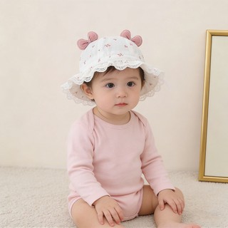 Mũ giải trí trẻ em cho bé trai và bé gái Mũ xô có hoa văn nhỏ Thích hợp cho bé 6-24 tháng tuổi