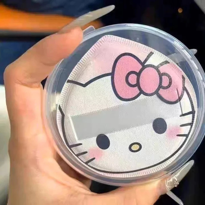 Sanrio Bọt Biển Hello Kitty Trang Điểm Che Khuyết Điểm Siêu Mềm Co Giãn Cotton Mỹ
