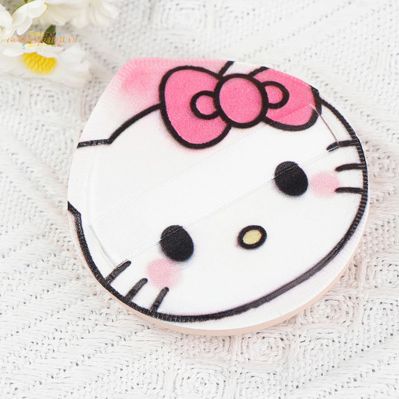 Sanrio Bọt Biển Hello Kitty Trang Điểm Che Khuyết Điểm Siêu Mềm Co Giãn Cotton Mỹ