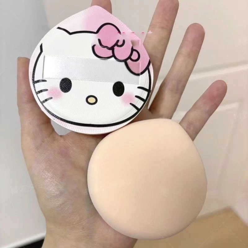 Sanrio Bọt Biển Hello Kitty Trang Điểm Che Khuyết Điểm Siêu Mềm Co Giãn Cotton Mỹ