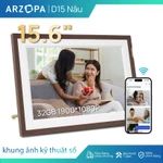 Khung ảnh kỹ thuật số WiFi Arzopa 15.6 "Màn hình cảm ứng FHD 1080P, lưu trữ 32GB, Chia sẻ ảnh / Video không dây, Slideshow, Quà tặng gia đình – Hỗ trợ ứng dụng ARZOPA D15 & Ứng dụng Frameo P156W — ảnh 1