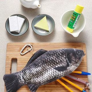 ⚡12h⚡[PNPIA] Túi đựng bút cá chép Crucian Hình dạng cá thực tế Túi đựng bút chì có khóa kéo Trở lại trường học Túi đựng bút chì VN