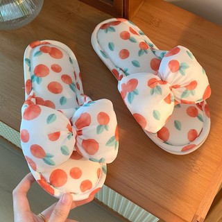 Xixitiao Dép Đi Trong Nhà Bằng Vải Lanh Phù Hợp Cho Mọi Mùa Có Nơ Đế Mềm Thoải Mái