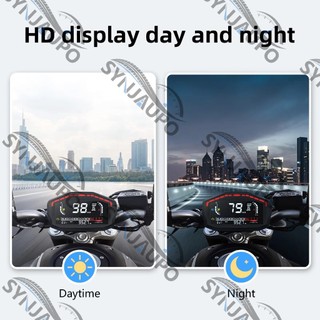 12V Đa Năng Xe Máy LCD Tachometer Phía Ngoài 14000rpm Đồng Hồ Tốc Độ Hiển Thị Cho 2.4 Xi Lanh Cho Xe Honda Cho Ducati Cho Kawasaki