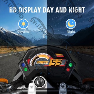 Đồng hồ đo tốc độ xe máy Màn hình LCD kỹ thuật số cho Yamaha FZ16 FZ 2.0 16 FZ S / Fz V1 / Fazer Tachometer