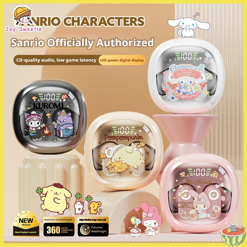 Tai nghe Bluetooth Sanrio J27 In-ear thoải mái khi đeo chip Bluetooth 6.0 cảm ứng thông minh