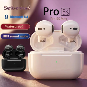 Tai nghe Pro5S TWS 9D, Tai nghe Bluetooth 5.4 chống ồn không dây, Tai nghe điều khiển bằng cảm ứng nhỏ gọn