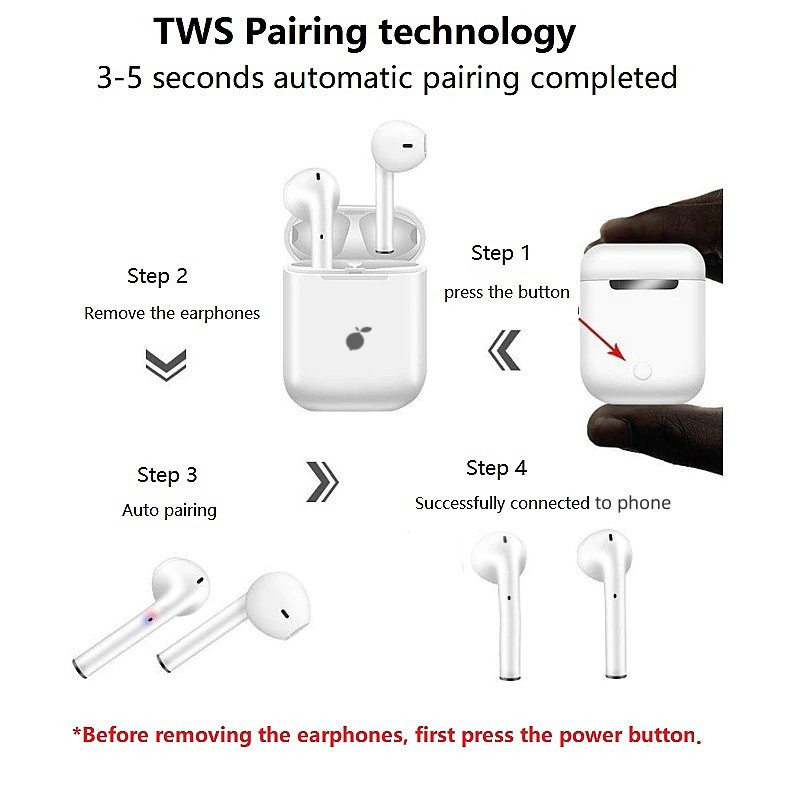 Tai nghe Bluetooth 9 màu Tai nghe i12 inPod Touch Tai nghe thể thao