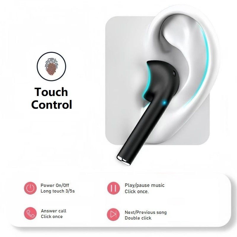 Tai nghe Bluetooth 9 màu Tai nghe i12 inPod Touch Tai nghe thể thao