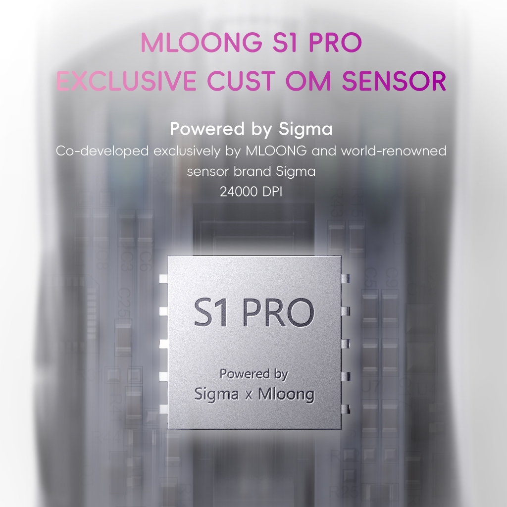 Chuột chơi game Mloong MX302 24.000DPI Công thái học Nhẹ được thiết kế cho các trò chơi FPS Độ trễ siêu thấp cho trải nghiệm thể thao điện tử tối ưu