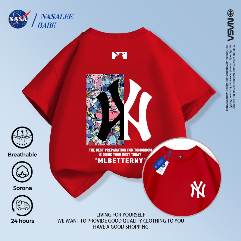 NASA Trẻ Em Đen Trắng Màu Phù Hợp Với Bán Chạy In Hình Bé Trai Bé Gái 2-16 Tuổi Mùa Hè Áo Ngắn Tay