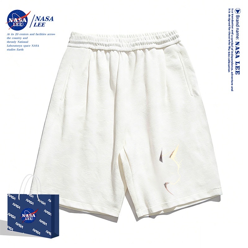 Quần short trẻ em NASA màu đen, họa tiết mèo, phong cách thoải mái, mùa hè 2026, dễ phối đồ cho bé trai và bé gái