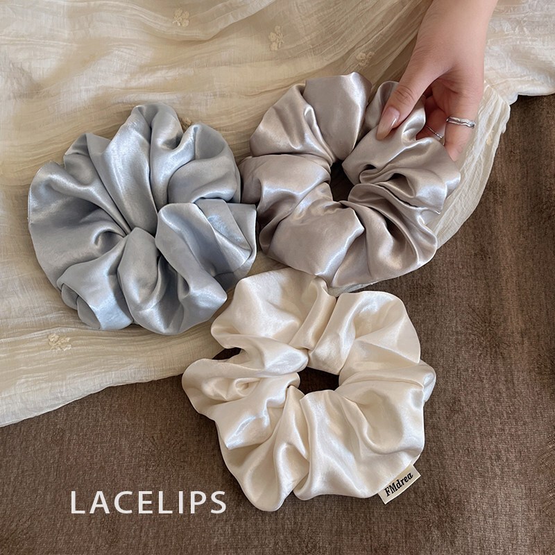 2026 Phong Cách Mới Bóng Tóc Dây Cao Cấp Satin Scrunchy Buộc Tóc