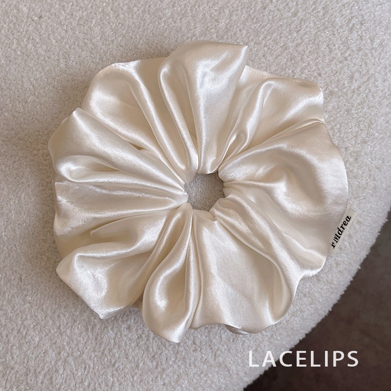 2026 Phong Cách Mới Bóng Tóc Dây Cao Cấp Satin Scrunchy Buộc Tóc