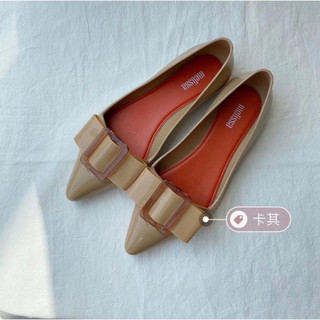 Giày Melissa Jelly Mới Nơ Mũi Nhọn Giày Nữ Thời Trang