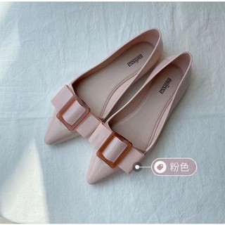 Giày Melissa Jelly Mới Nơ Mũi Nhọn Giày Nữ Thời Trang