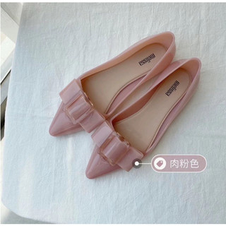 Giày Melissa Jelly Mới Nơ Mũi Nhọn Giày Nữ Thời Trang