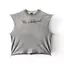 Nặng Vintage Áo Vest May Nhuộm Ngược Cổ Khâu Lập Đường May Đơn Kim Viền Dạo Phố Không Tay Top