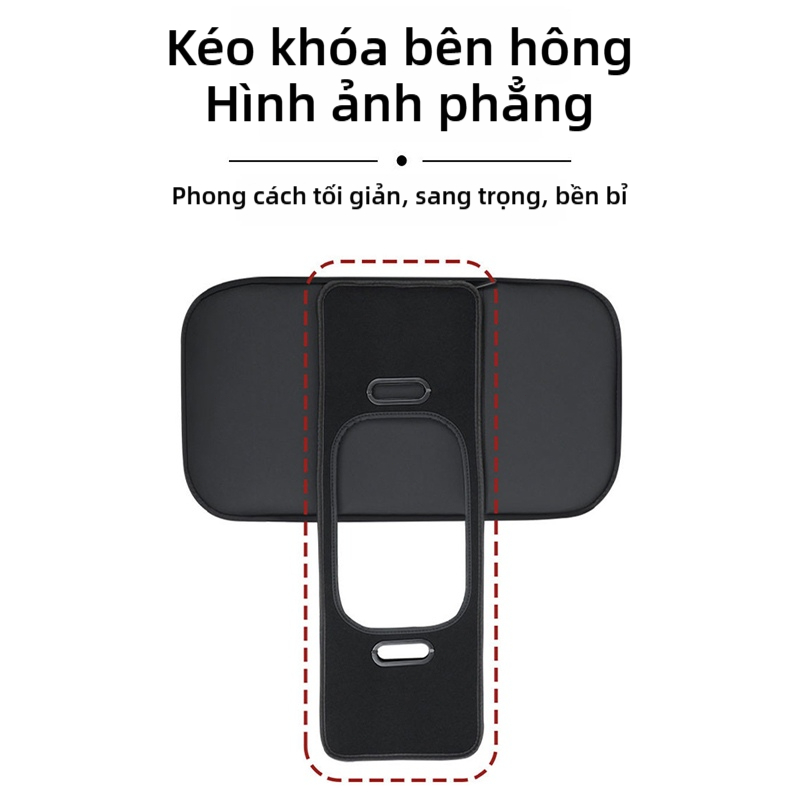Hộp lưu trữ ô tô đa chức năng bằng da SEAMETAL, Hộp lưu trữ mở lớn bên hành khách, Hộp sắp xếp thân xe dung tích lớn